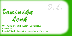 dominika lenk business card
